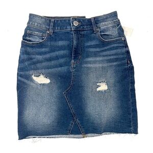 NEW Maurices Denim Jean Skirt Vintage Wash Size 2